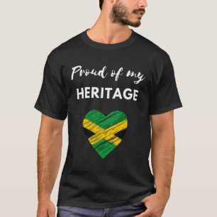 Camiseta Bandera Jamaiquina Orgullosa De Mi Herencia