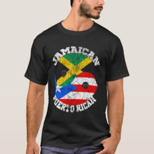 Camiseta Bandera jamaiquina puertorriqueña Jamaica Puerto J