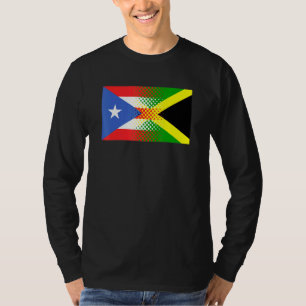 Camiseta Bandera jamaiquina puertorriqueña Jamaica Puerto R