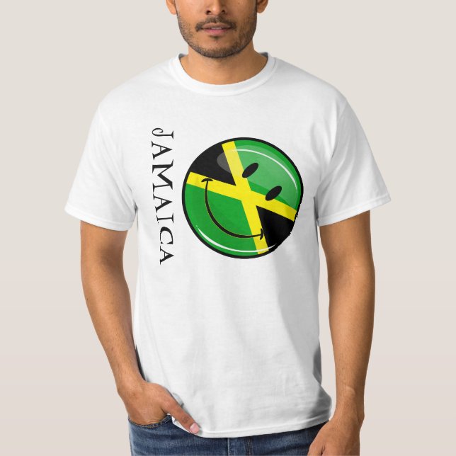 Camiseta Bandera jamaiquina sonriente (Anverso)