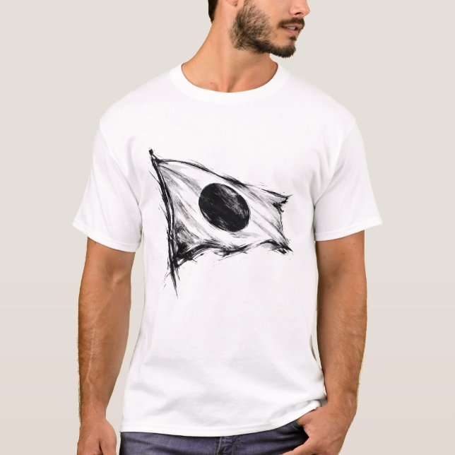 Camiseta Bandera Japonesa (Anverso)