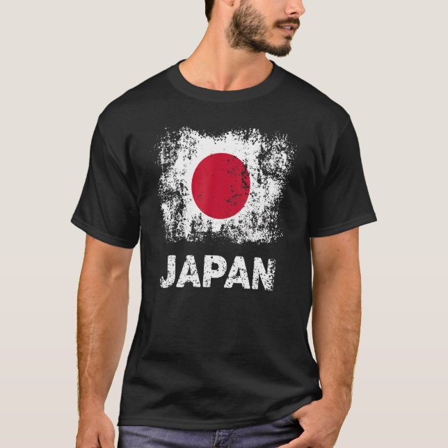 Camiseta Bandera japonesa bandera de Tokio bandera de Japón (Anverso)
