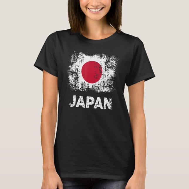 Camiseta Bandera japonesa bandera de Tokio bandera de Japón (Anverso)