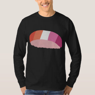 Camiseta Bandera japonesa del orgullo gay LGBTQ Sushi Lesbi