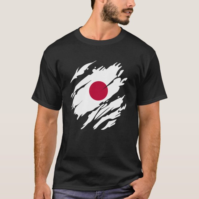 Camiseta Bandera japonesa Japón (Anverso)