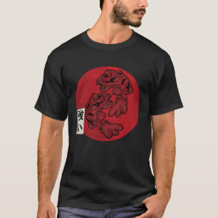 Camiseta Bandera Japonesa Koi Pez Koi Carpa Acuario Koi Kan