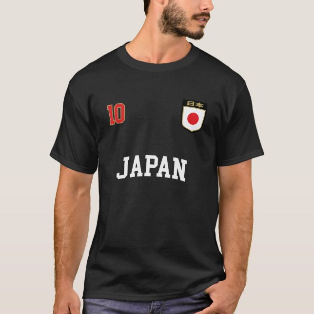 Camiseta Bandera japonesa número 10 del equipo de Japón (Anverso)