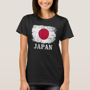Camiseta Bandera japonesa vintage para japonés