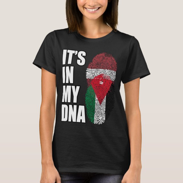 Camiseta Bandera Jordana Y Letona De La Mezcla De Patrimoni (Anverso)