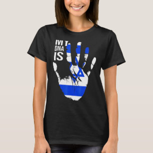 Camiseta Bandera judía Bandera israelí Mi Adn es judío orgu