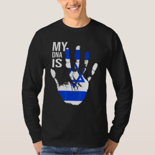 Camiseta Bandera judía Bandera israelí Mi Adn es judío orgu