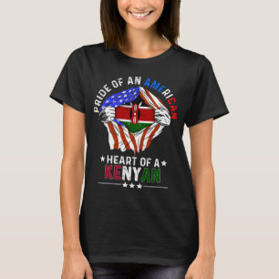 Camiseta Bandera keniana estadounidense de Kenia
