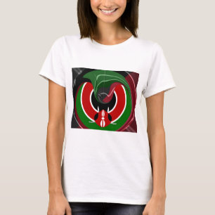 Camiseta Bandera keniana fluida: Un diseño moderno