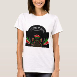 Camiseta Bandera keniana inspiró arte de bienvenida a Jambo
