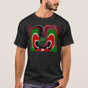 Camiseta Bandera keniana ondulante: Un moderno arte de esti