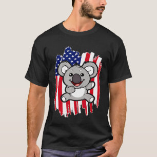 Camiseta Bandera Koala 4 De Julio Patriótico Koala