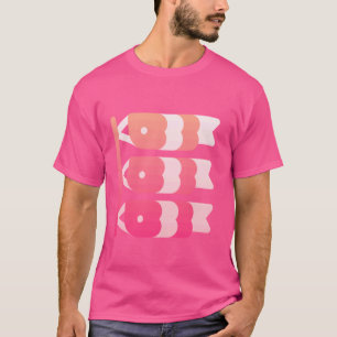 Camiseta Bandera Koi Kanji Koinobori de la carpa japonesa