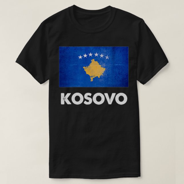 Camiseta Bandera kosovar de Kosovo (Diseño del anverso)