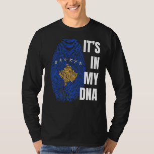 Camiseta Bandera kosovar Dna Fingerprint Kosovo