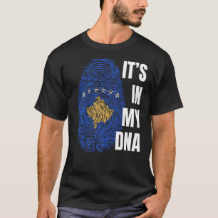 Camiseta Bandera kosovar Dna Fingerprint Kosovo