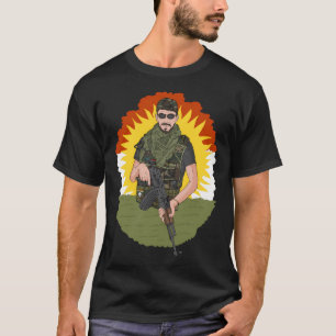 Camiseta Bandera kurda de la Resistencia del Kurdistán.