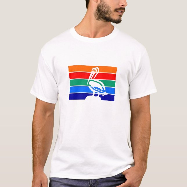 Camiseta Bandera la Florida América de la ciudad de St (Anverso)