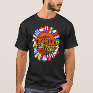 Camiseta Bandera latina del Mes del Patrimonio Nacional His
