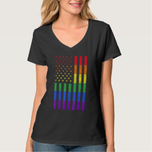 Camiseta Bandera Latinoamericana Orgullo Gay Arcoiris Bisex
