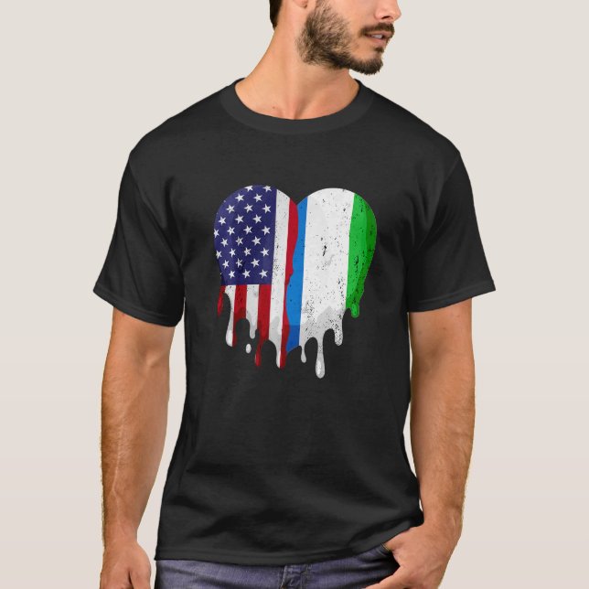 Camiseta Bandera leonesa del mes del patrimonio estadounide (Anverso)
