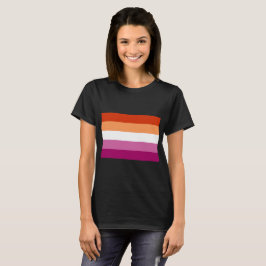 Camiseta Bandera lesbiana