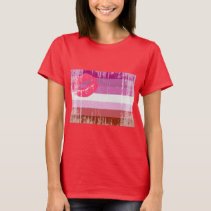 CAMISETA BANDERA LESBIANA APENADA