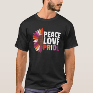 Camiseta Bandera Lesbiana Arcoiris Orgullo Gay Girasol