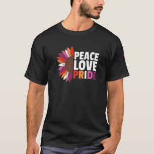 Camiseta Bandera Lesbiana Arcoiris Orgullo Lgbtq Girasol 1