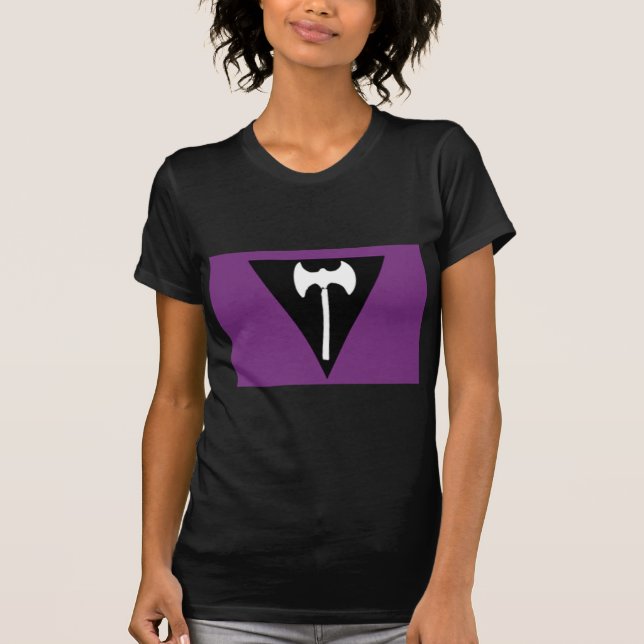 Camiseta Bandera lesbiana del orgullo (Anverso)