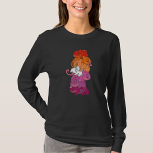Camiseta Bandera Lesbiana Orgullo de género Lgbtq Chameleon