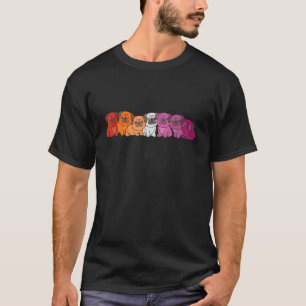Camiseta Bandera Lesbiana Orgullo Lgbtq Perros Lesbianas Pu