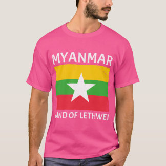 Camiseta Bandera Lethwei De Myanmar