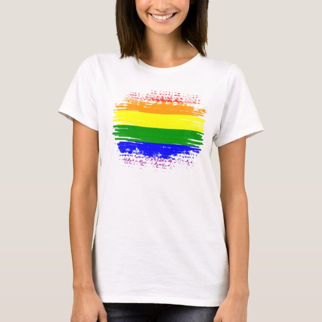 Camiseta Bandera LGBT (Anverso)