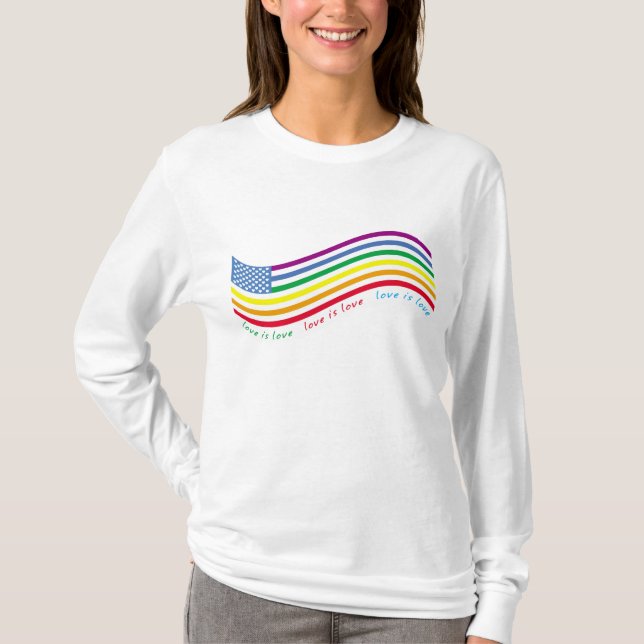 Camiseta Bandera LGBT (Anverso)