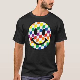 Camiseta Bandera Lgbt Arcoiris Feliz cara Bisexual Lesbiana