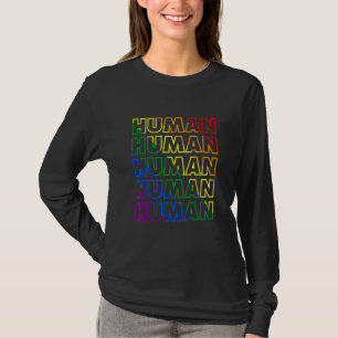 Camiseta Bandera Lgbt Arcoiris Humana BiTrans Orgullo Gay L