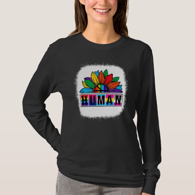 Camiseta Bandera Lgbt Arcoiris Orgullo Gay Lesbiana Mes Sun (Anverso)