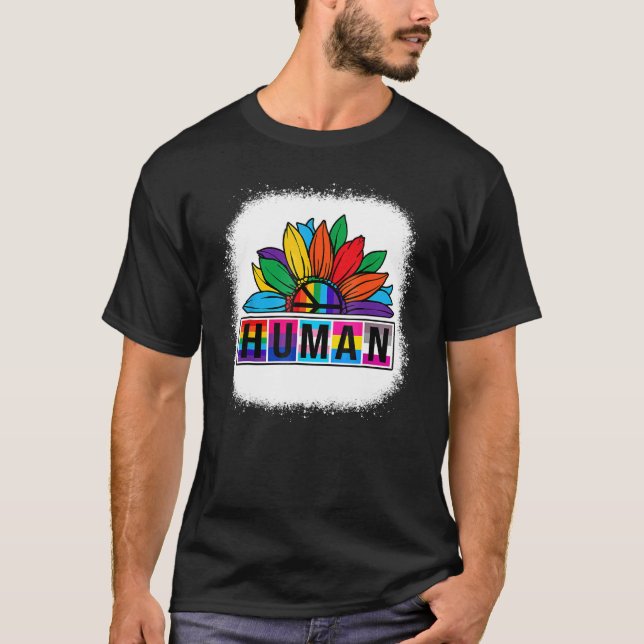 Camiseta Bandera Lgbt Arcoiris Orgullo Gay Lesbiana Mes Sun (Anverso)