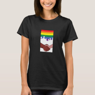 Camiseta Bandera Lgbt Bandera Lgbtq Accionamiento De La Man