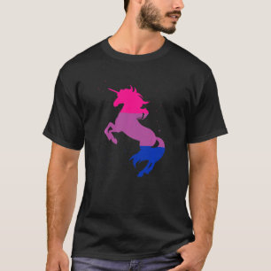 Camiseta Bandera Lgbt Bi Magnífica Unicornio Bisexualidad Q