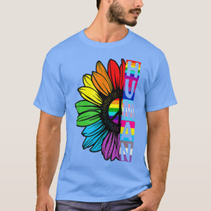 Camiseta Bandera LGBT de girasol humano Mes del Orgullo Gay