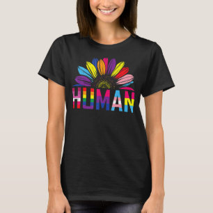 Camiseta Bandera Lgbt Del Arcoiris Del Giro Humano Lgbt Les