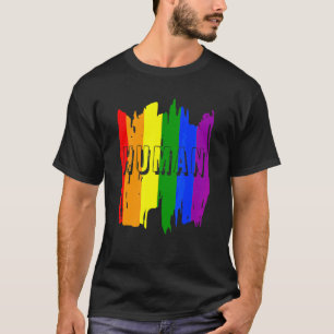 Camiseta Bandera Lgbt Humana Orgullo Gay Transgénero Mes Hu