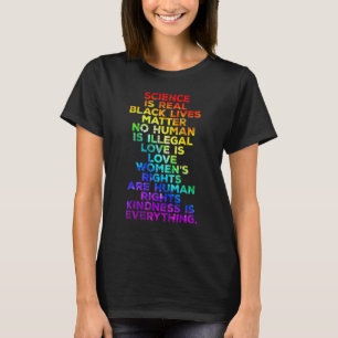 Camiseta Bandera LGBT La ciencia es real Arcoíris LGBTQ Org