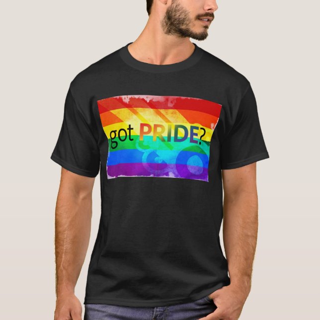 Camiseta Bandera LGBT Orgullo (Anverso)